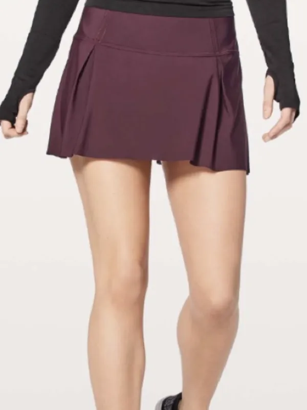 Lululemon Lost In Pace Skirt (Tall) 15" Dark Adobe' (Plum) - Image 3