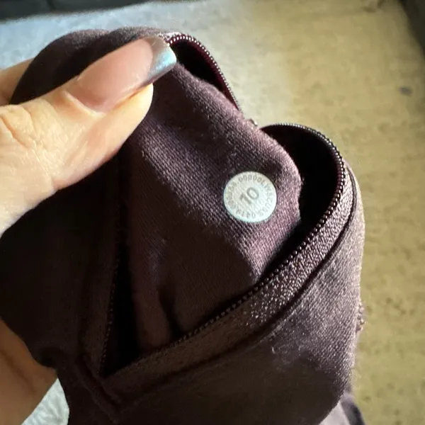 Lululemon In Focus Run Tight Size 10 Plum‎ Shadow PSHW Reflective Details - Image 7