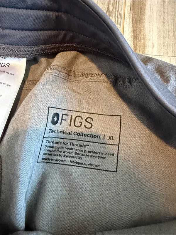 Figs Kade Scrubs Pants Grey XL - Image 3