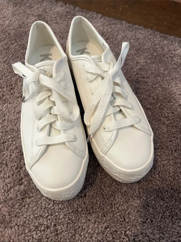 Keds triple up lace platform white sneakers - Image 9