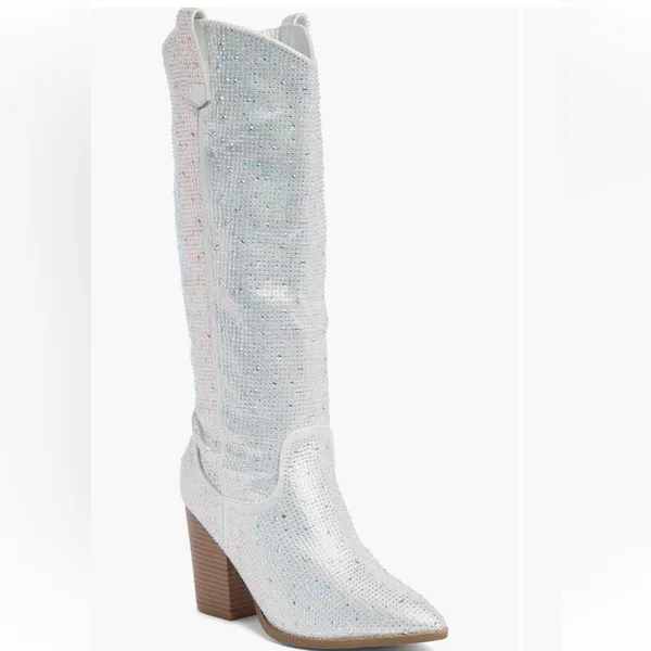 TOP MODA SHOES Imogen Embellished Western Boot (Women) - Image 5