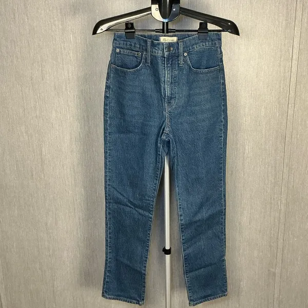 Madewell Classic High Rise Blue Denim Jeans Size 27 - Image 12