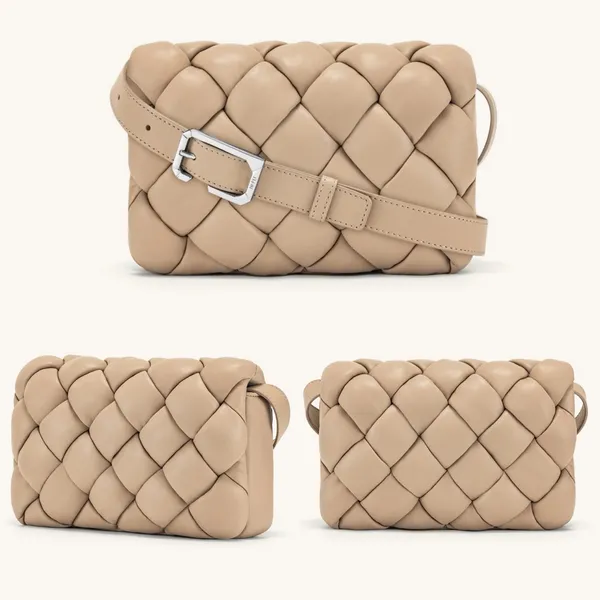 JW PEI Maze Bag in Almond Quilted Vegan Leather Crossbody Womens New NWT - Image 2