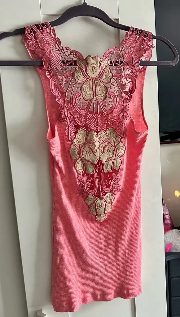 Free People Floral Lace Tank - Image 2