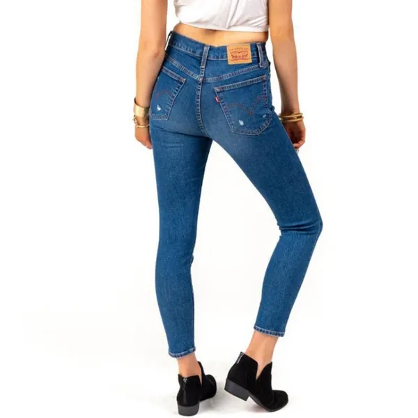 Levi’s‎ wedgie high rise skinny jeans pacific wave sz 26 - Image 2