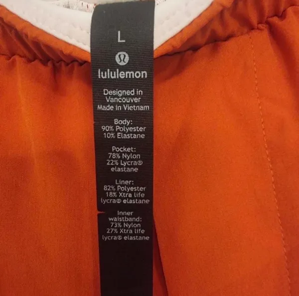 Lululemon Orange athletic shorts - Image 5