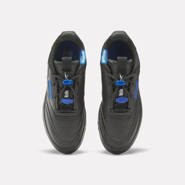 NEW Reebok Milk Club C Extra Vegan Womens Black Lifestyle Sneakers Shoes - Image 3