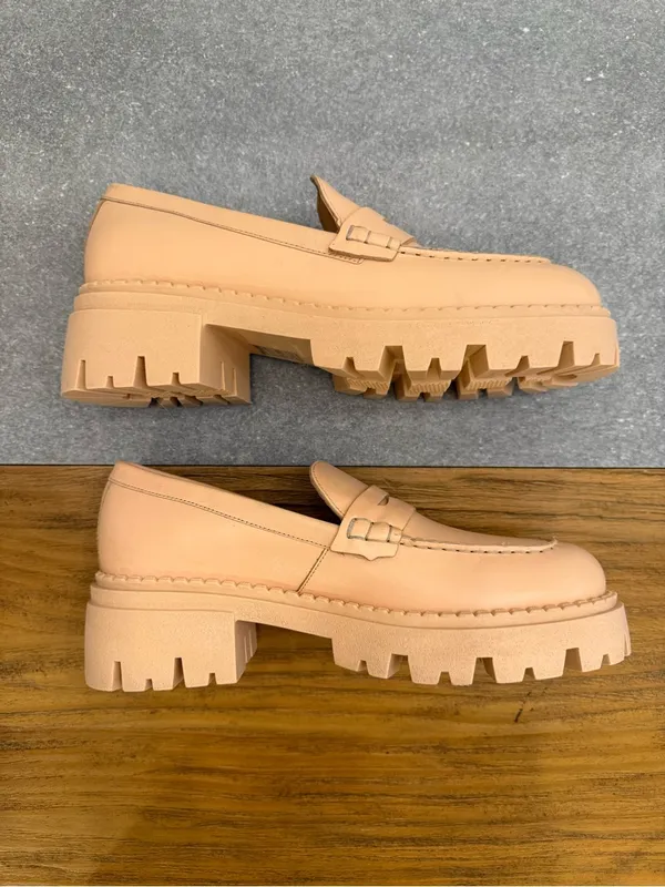 Free People Lyra Lug Sole Penny Loafer Cantaloupe Size 39.5 (US 8.5-9 - Image 5