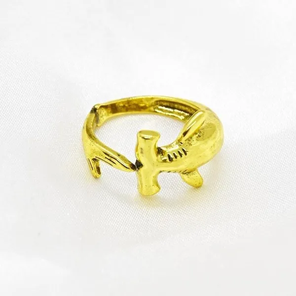 Gold Hammerhead Shark Ring - Image 3