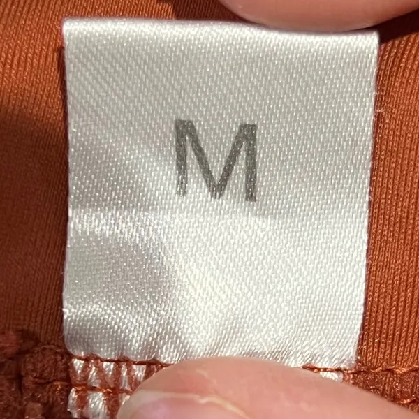 Brown Moisture Wicking Sports Bra Swim Top Women's Medium - Image 3