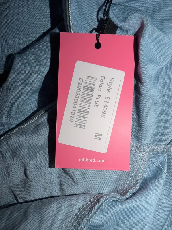 Edikted Crop Top Blue - Image 2