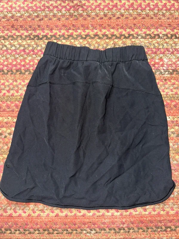 lululemon athletica Black Drawstring Mini Skirt - Image 3
