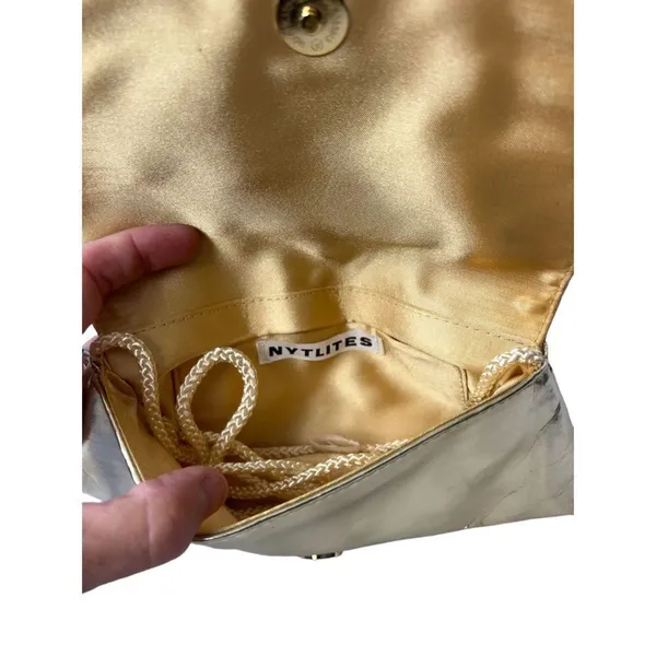 NYTLITES gold special occasion handbag clutch - Image 6