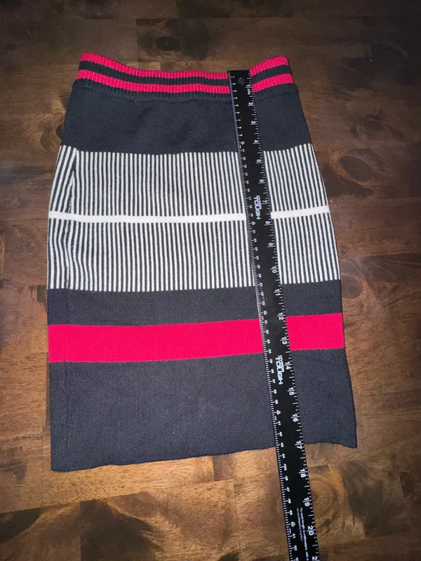 Title: NWT SEEK The Label Striped Knit Mini Skirt S - Image 4