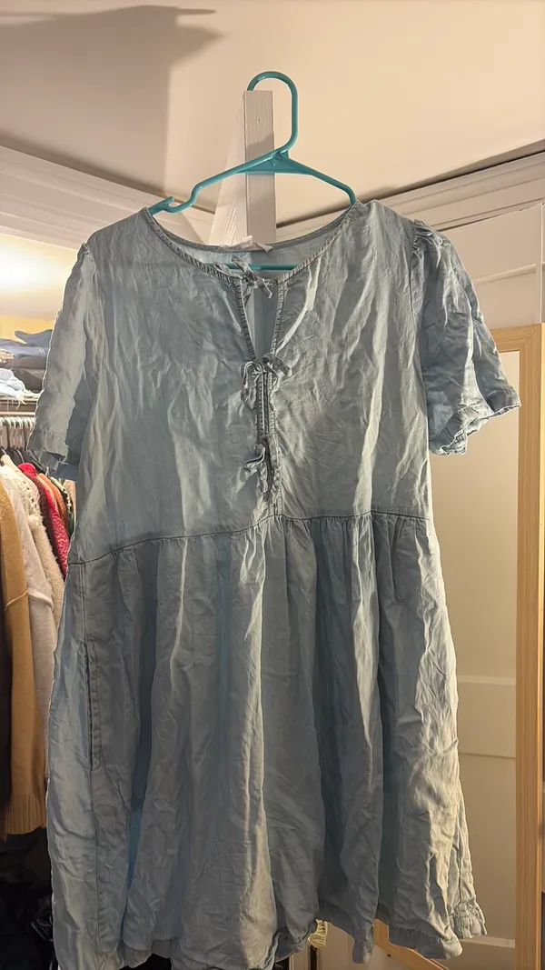 Jane and Delancey Faux Denim Dress - Image 3