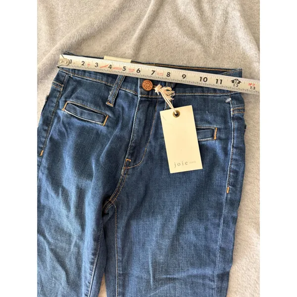 Joie Jeans Nouveau Flare Dark Wash High Rise Denim Size 23 NWT Made in USA - Image 4