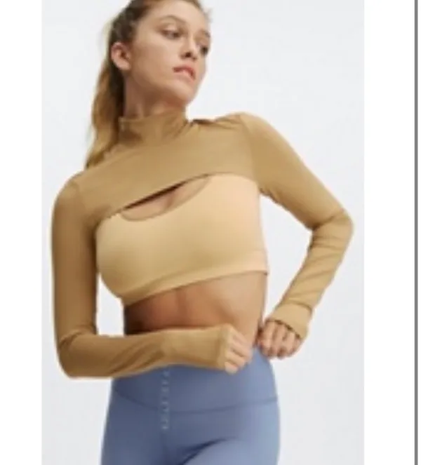Fabletics Alyssa Long Sleeve Crop Top - Image 2