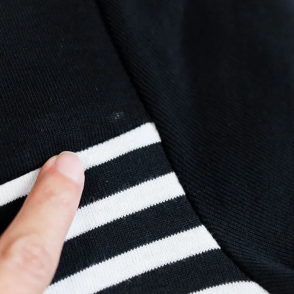 Lauren Ralph Lauren Sheath‎ Dress Women Size L Black White Striped Belted Cotton - Image 8