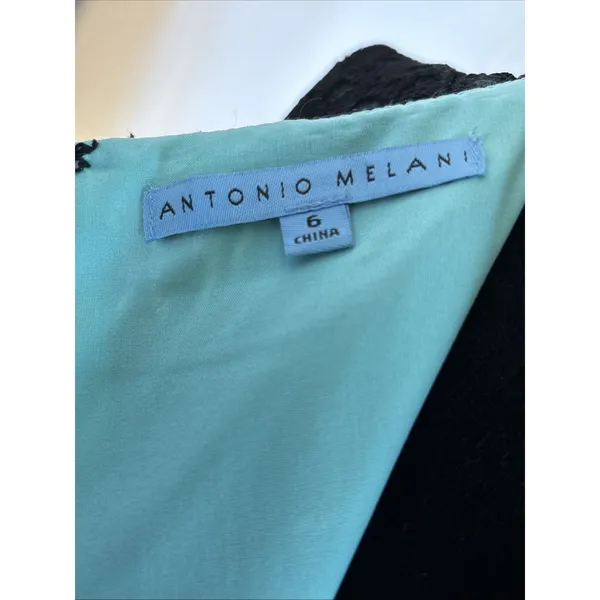 Beautiful Antonio Melani Black dress Size 6 Pit To Pit 18 Length 35 - Image 4