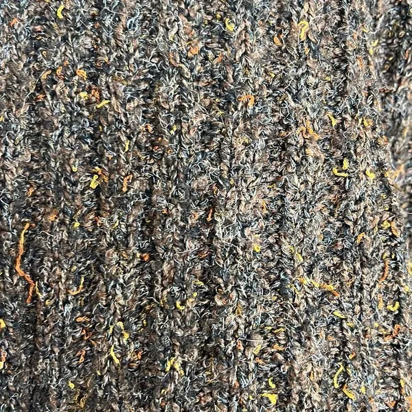 Vintage Alps Brown Marled V Neck Pullover Sweater Cableknit Long Sleeves Medium‎ - Image 4