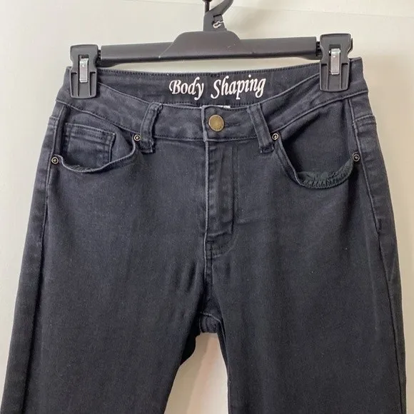 Encore Black Skinny Body Shaping Jeans Size 7 24 - Image 5