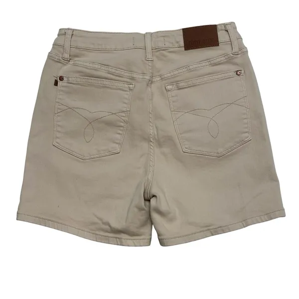 Judy Blue Shorts Womens L Beige Bermuda Denim Stretch 4.5 In Casual JB150249C - Image 5