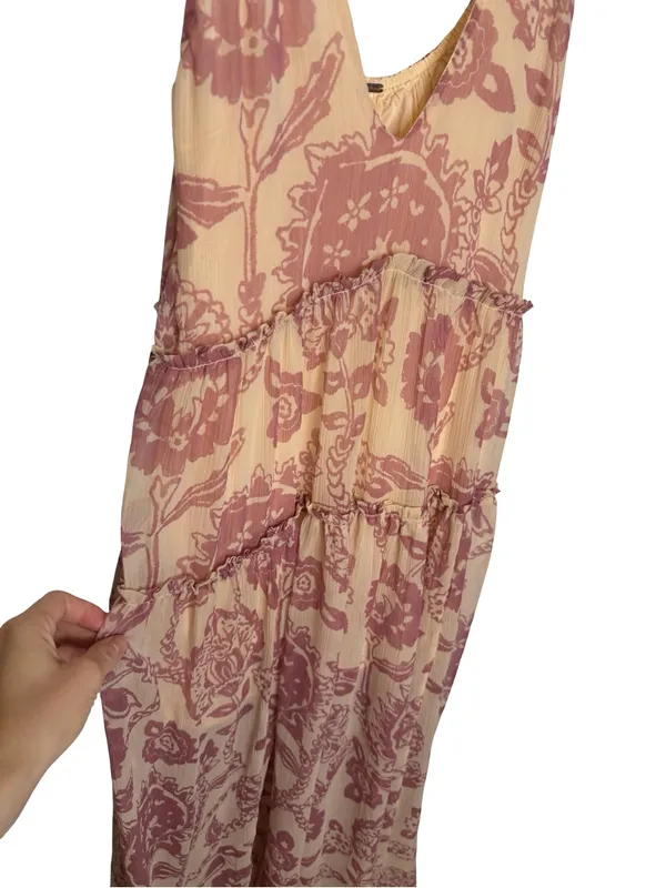 💗Free People Julianna Maxi Dress Size‎ Small Boho Tiered Floral Maxi Dress 💗 - Image 5