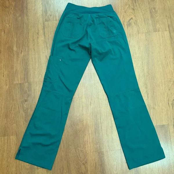 Purple Label by Healing Hands Yoga Scrub Pants Hunter Green XXS - Image 7