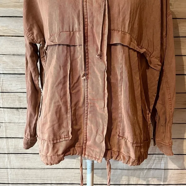 Lucky Brand Zipper Utility Jacket In Rose - Image 7