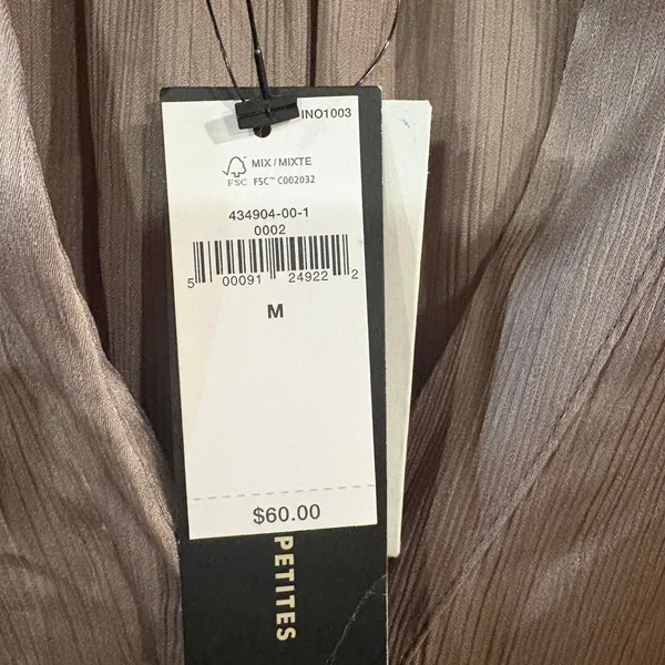 Banana republic gold satin blouse - Image 3