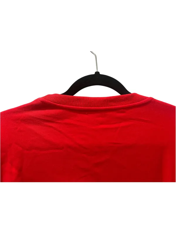 NWOT Red Merry & Bright Retro Chenille Patch Holliday Sweatshirt Large Holiday - Image 3