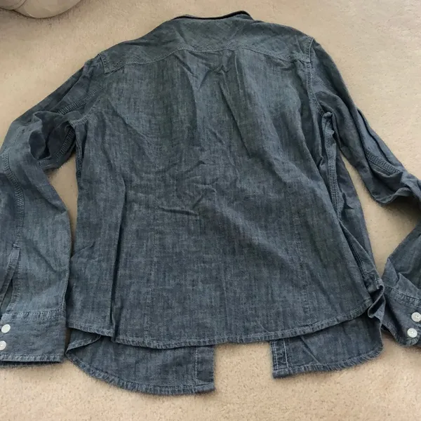 American Eagle denim long sleeve button up - Image 2