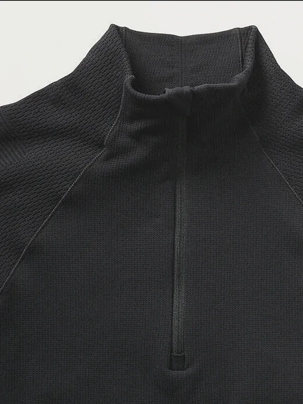 NWT! Athleta Black Long-Sleeve Half-Zip - Image 4