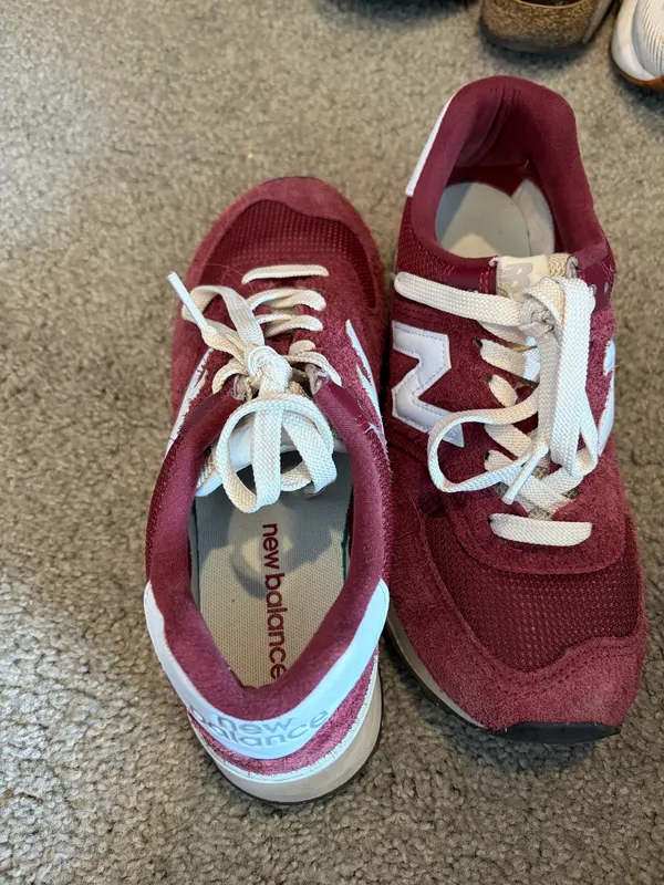 New Balance Burgundy Women's Retro Sneakers - Image 2