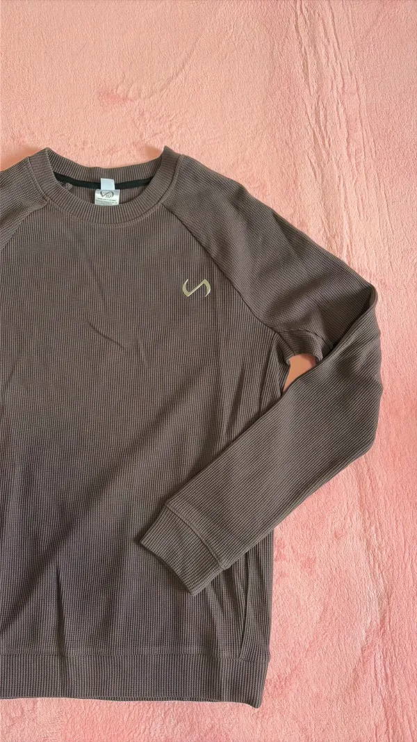 TLF waffle knit crewneck Brown - Image 3
