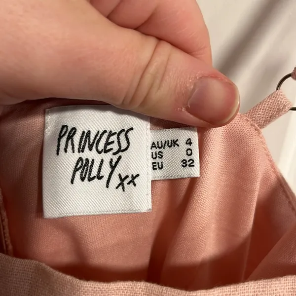 Princess Polly Cottage Hill Mini Dress Blush Size 0 - Image 6