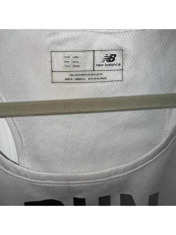 New Balance Women's White Vests-tanks-cami - Image 2