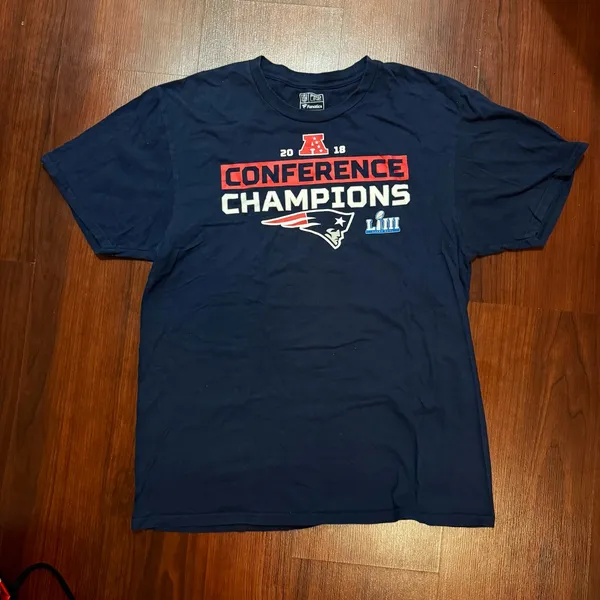 Nike NFL Pro Line Fanatics New England Patriots Short Sleeve Shirt Top Medium - Image 2