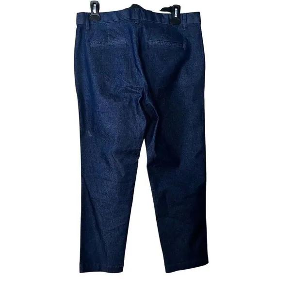 Gap Slim City Crop Pants Dark Indigo Denim Blue Trousers Womens Size 8 Regular‎ - Image 2