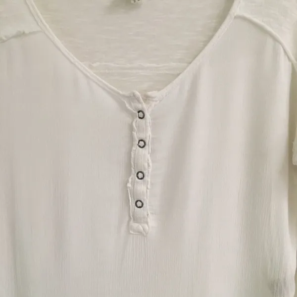 ‎Free People we the free Ivory Sunday Henley XS - Image 3
