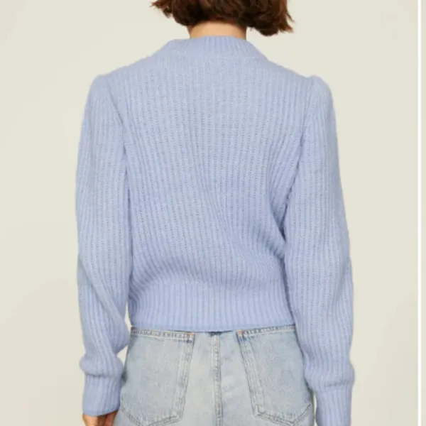Scotch & Soda Fuzzy Knitted Sweater Baby Blue Size Small Wool Alpaca Blend - Image 3