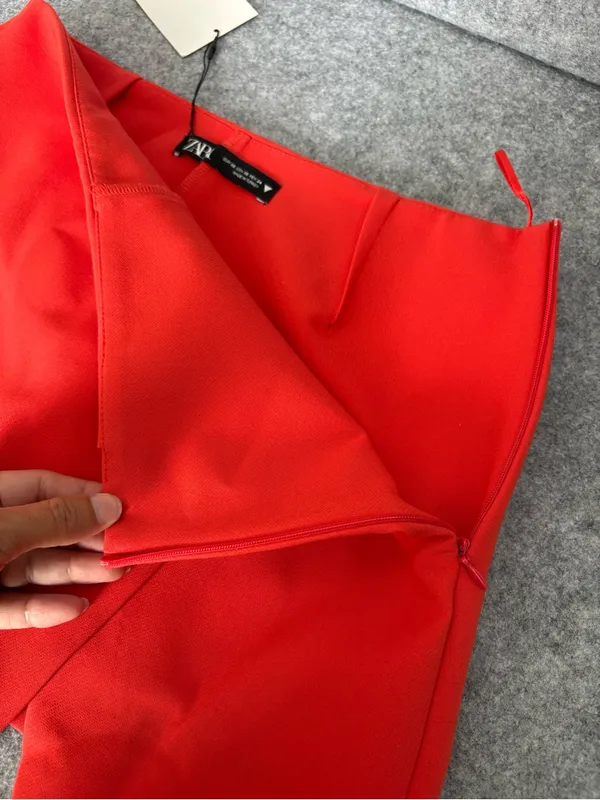 NWT Zara Red Mini skort XS - Image 3