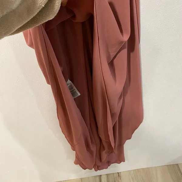 BCBGMAXAZRIA Dacey High Low Dress XXS Dusty Rose Mauve Formal Gown - Image 5