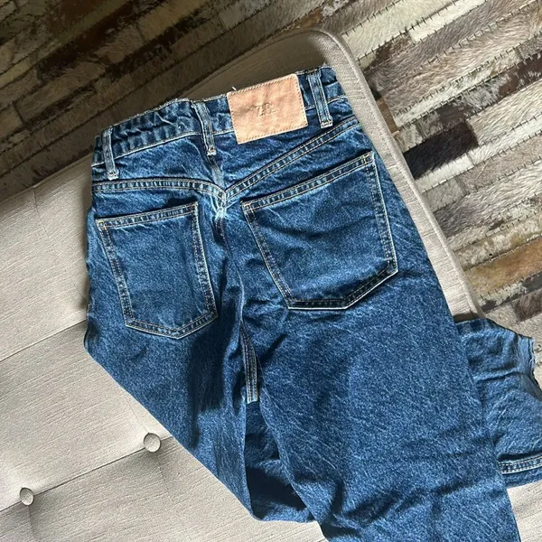 Zara Blue Denim Straight Leg Jean Size‎ 0 - Image 6