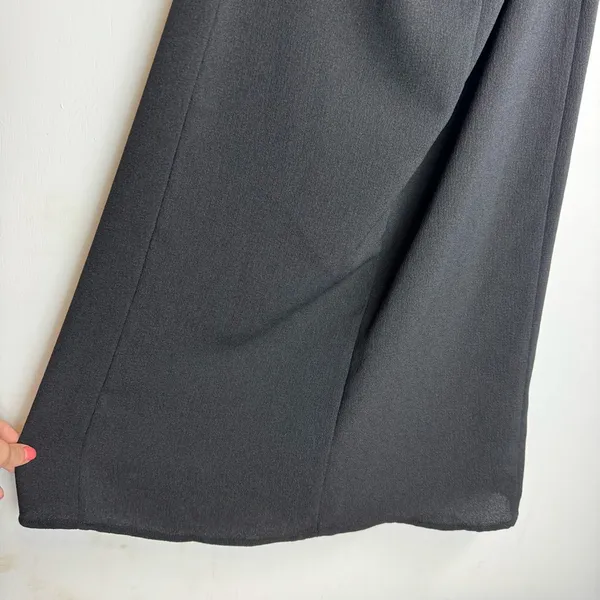 NWT ZARA Midi Corset Dress Sz Small Black Open Lace Up Back Side Slit - Image 16