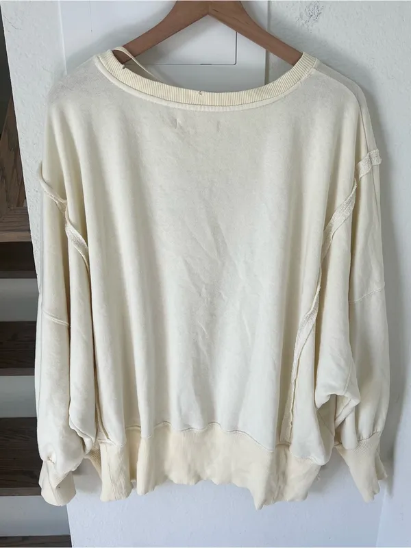 Free People We The Free Graphic Camden Pullover in Snake Print Tofu Combo NWT - Image 3