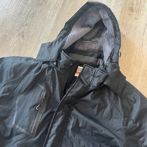 Unisex Wulful Black Heavy Duty Winter Coat - L - Image 2