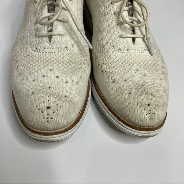 Cole Haan zerogrand white knit Oxford shoes size 8‎ - Image 3