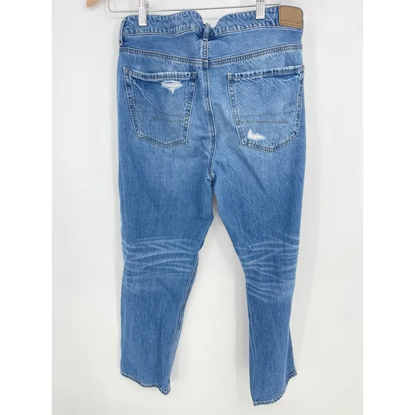 American Eagle Womens‎ 8short Tomgirl Distressed Button Fly Ripped Denim Bin9 - Image 7