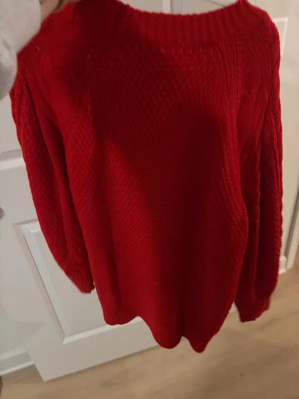Women's Red sweater dress - Image 3